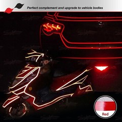 3M REFLECTIVE Conspicuity Adhesive PinStriping Decal Tape Stickers SILVER WHITE