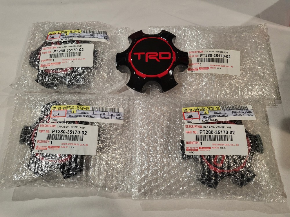 Toyota TRD Centercaps, Set of 4