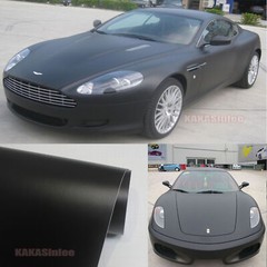12″ Wide Stretch Matte Vinyl Wrap Sticker Car House Decal Strips Decors Black AX