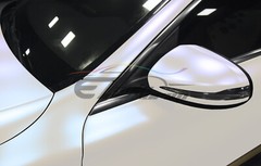 Premium Matte Pearl White To Blue Vinyl Wrap Sticker Decal Air Release Bubble