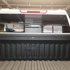 1x Back Middle Window American Flag Sticker For 2019-2022 Chevy Silverado Sierra