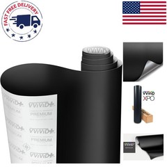 Transform Your Vehicle with Black Matte Wrap Vinyl – 2FTx5FT, Lightweight Design