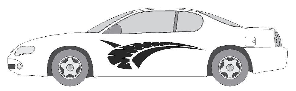 VINYL GRAPHIC #A1190 DECAL VEHICLE CAR TRUCK CROSS OVER SUV VAN SEMI MODERN AUTO