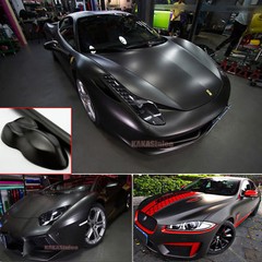 Black Car SUV Wrap 5D Chameleon Satin Mirror Chrome Pearl Decal Vinyl Sticker US