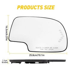 1/2Pair Left & Right Heated Glass Mirrors w/ Turn Signal for Chevy GMC Cadillac