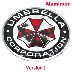 Aluminum Decals – Umbrella Corporation or Zombie Outbreak 3″ (Pick Your Style)