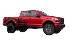 Fit For Ford Raptor F-150 Sticker American Flag Stripe Pickup Trunk Side Decals