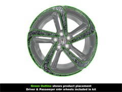 Crux Moto Forged Carbon Confetti overlays for 18–22 Honda Accord 19″ Sport Wheel