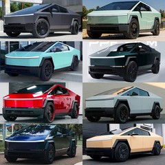 Cybertruck Precut PPF Paint Protection Color Change Kit – Gloss Emerald Green