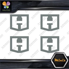 Compatible Hart Tools H Logo Only Pack of 4 MINI SIZE Decals Stickers Vinyl