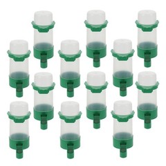 18Pcs Reusable Bird Dispenser ABS Plastic Automatic Water Feeder for Pet Cage