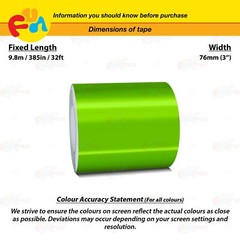 CHROME GREEN 3″ PIN STRIPE Car Model Motorcycle Decal TAPE Vinyl Sticker 76mm