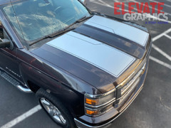 2014-2015 For Chevy Silverado Graphics Rally Hood Tailgate Decals Stripes
