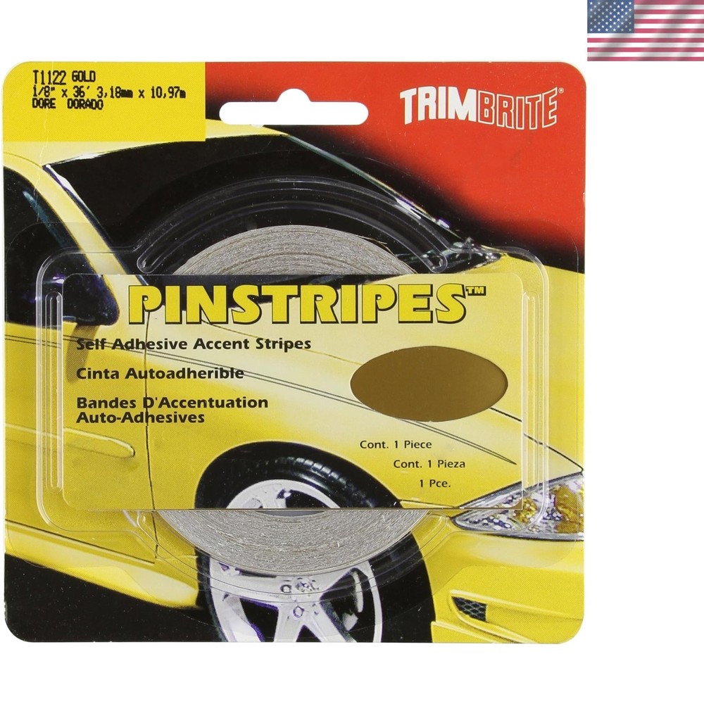 High-Quality Gold Vinyl Pinstripe Tape – Perfect for Metal & Plastic Surfaces