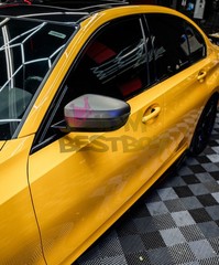 ESSMO PET Super Gloss Sunflower Yellow Car Vehicle Vinyl Wrap Decal Like Paint