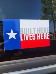 Toyota Tundra Decal Built Here Lives Here sticker Texas