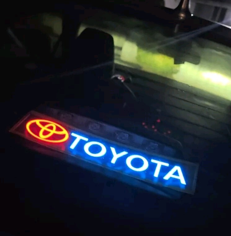 Toyota LED car Decal