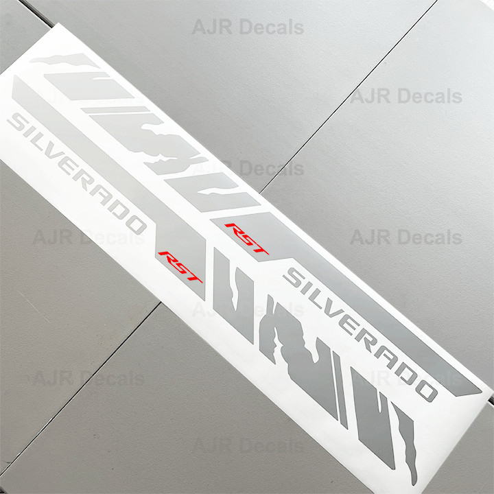 Chevrolet Silverado Bedside Decals Fits Chevy Truck Stickers RST 2 pieces GR