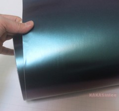 50FT x 5FT Whole Car Wrap Satin Chrome Chameleon Vinyl Sticker Green Purple – CF