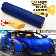 108″x60″ Matte Royal Blue Vinyl Film Wrap Sticker Decal Bubble Free Air Release