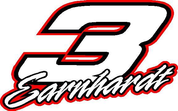 3 Dale Earnhardt Nascar racing decal sticker