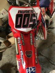 MX Number & Name Plate Decals Sticker Sliced Style Race ATV SX Dirt Bike Kart YZ
