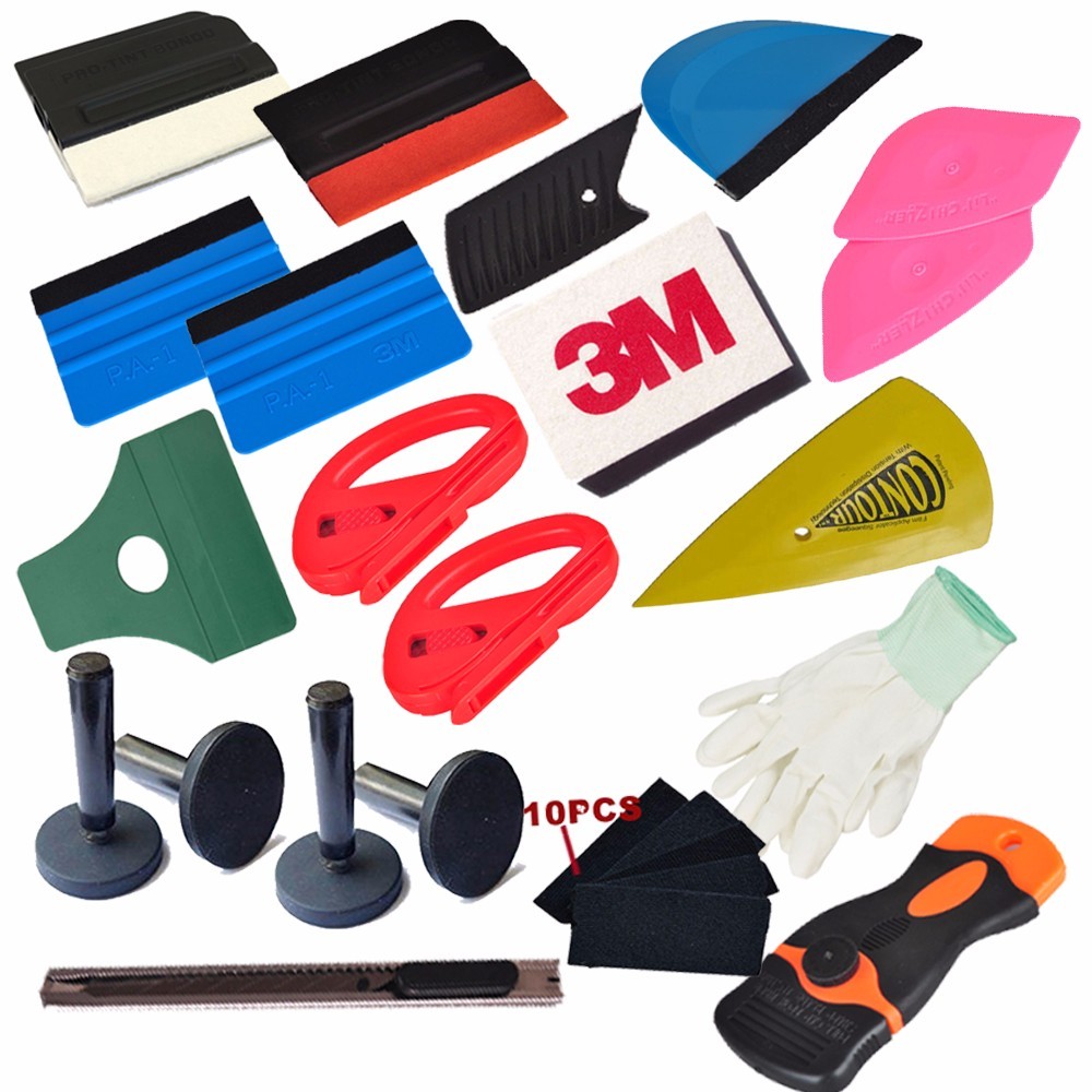 PRO Car Wrapping Tools Kit, Car Window Tint Squeegee Vinyl Film Installation