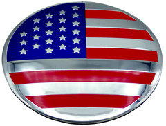 1x Aluminum Dome Shape American Flag Sticker Decal Emblem Badge Auto, Car, Truck