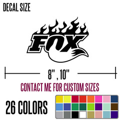 FOX – Off Road ATV Racing Decal Sticker Dirt Bike Motocross 4 Wheeler – F3