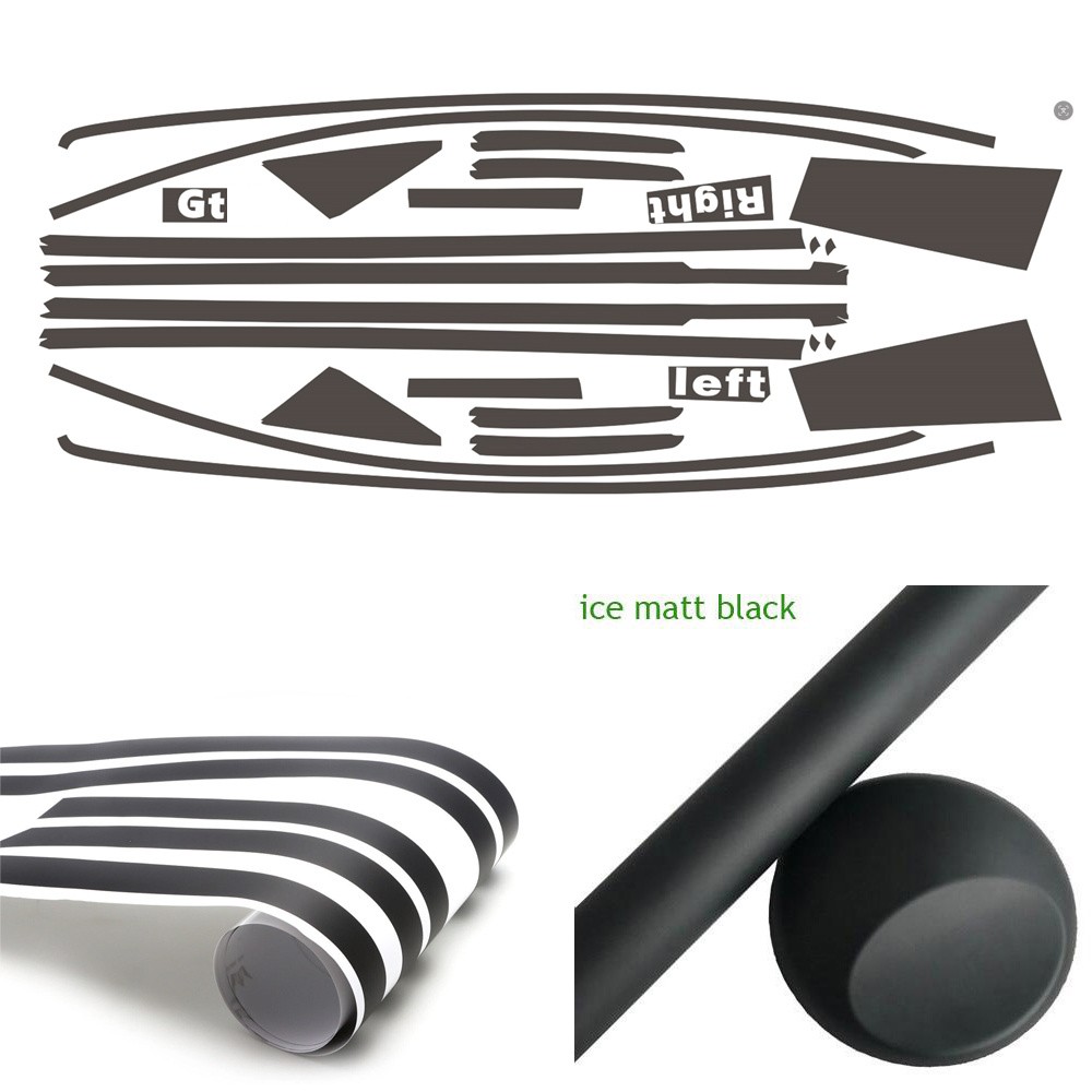 Matte/Glossy Black Chrome Delete Window Trims For Mercedes AMG GT X290 2019-2024