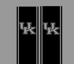 UK Bedside Stripe decals, 10″ x 46″, Set of 2, decal