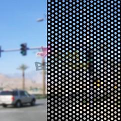 【One Way Vision】 White Perforated Print Media Vinyl Window Sticker Sheet Film