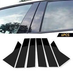 6/1Pillar Post for 2018-2022 Honda Accord Window Door Trim Cover Glossy Black E