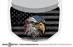Hood Vinyl Wrap Patriotic American Eagle Decal Truck or Car