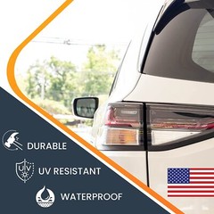 American Flag Magnet Decal 3×5 Inches Automotive Magnet for Car Truck SUV 2 Pack