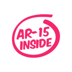 AR-15 Inside 2A AR 15 Gun Rights Rifle Decal Sticker Gun Ammo Tactical Car