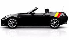 Rear 4″ Fender Double Hash Bar vinyl RACING STRIPES Decal (Fits Mazda MIATA MX-5