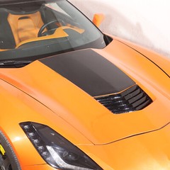 Car Front Hood Scoop Stinger Decal Vinyl For 2014-2019 Corvette C7 Stingray 1PCS