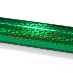 PET Squadron Carbon Fiber Gloss Emerald Green Car Vehicle Vinyl Wrap Decal Sheet