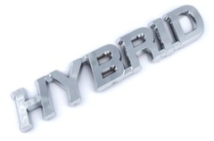 HYBRID Chrome Emblem Car Auto Decal Bumper