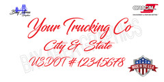 COMMERCIAL DOOR CUSTOM TEXT VINYL DECALS SETX2 ORACAL 651 USA MADE