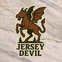 Jersey Devil Decal Cryptid Sticker for Car Truck Window Bumper, DieCut Vinyl