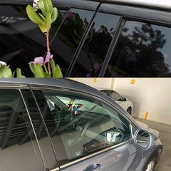 6/12Pcs Black Pillar Posts For Honda Accord 13-2017 Door Trim Piano Cover Window