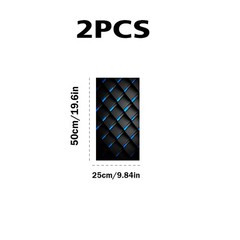 2 Pieces Waterproof Sun-resistant Car B-pillar Sticker Durable Vinyl Semi-matte