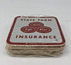 STATE FARM INSURANCE Reflective Bumper Decals Lot Of 100 Vintage 3.5″ X 3.5”