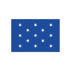 Personal Flag of George Washington Flag Sticker Decal