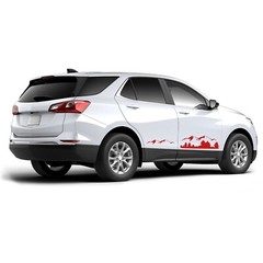 Lower door mountain graphics stickers decal compatible with Chevrolet Equinox