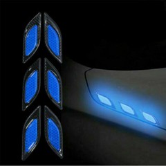 6x Car Reflective Tape Safety Warning Strip Car Bumper Reflector Stickers Decal