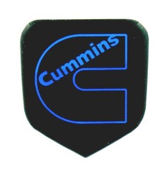 GRILLE EMBLEM fits RAM Diesel 1994-2002 Black/Blue Outline