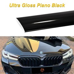 660″ x 60″ Ultra Gloss PET Liner Piano Black Vinyl Wrap Air Release 55FTx 5FT